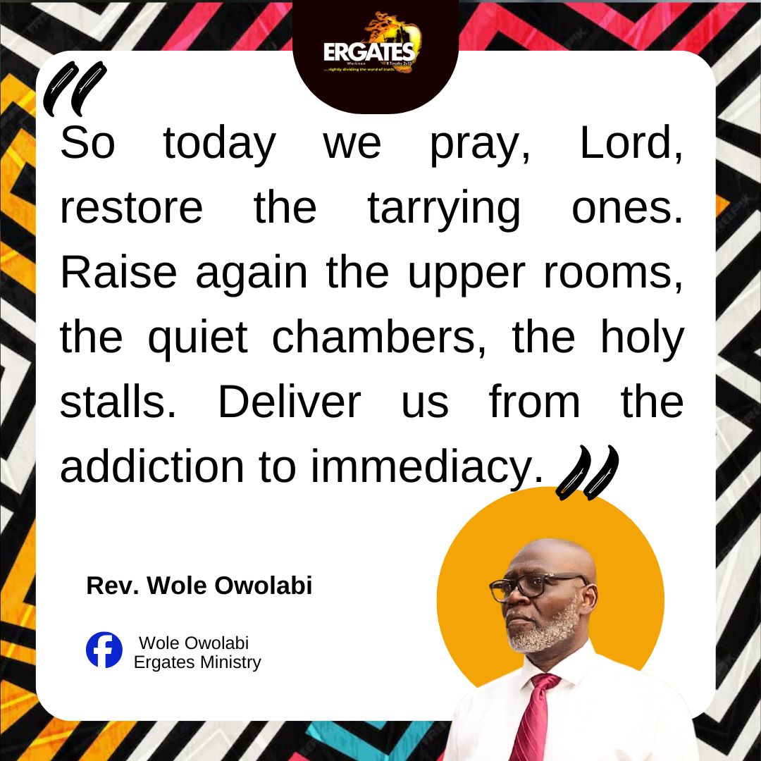We were commanded to tarry